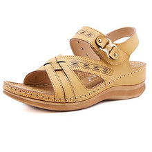 AFANG Moda Sandali Donna Punta Chiusa Zeppa, Tacco Basso Cinturino Caviglia Estate Casual Punta Rotonda Cava Comfort Antiscivolo Scarpe Passeggio Spiaggia,B,40
