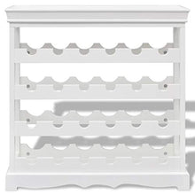 Cikonielf Portabottiglie a 4 livelli per 24 bottiglie, 70 x 22,5 x 70,5 cm, scaffale per bottiglie di vino, bianco