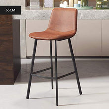 WSDSX Sedia per Sala da Pranzo, Sedia con braccioli, seggiolone, Sgabello da Cucina Sgabello da Bar con Schienale sedie Imbottite per Il Tempo Libero Cafe Gambe in Ferro Nero, 65 cm, 65 cm