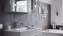 Set di mobili da bagno Firenze 90 2 parti grigio cemento e armadio specchio