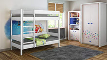 Children's Beds Home Letti a Castello - Bambini Bambini Juniors Singolo Senza Materasso e Senza cassetti (180x90, Bianco)