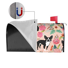 Boston Spring Pink Boston Terrier - Copertura magnetica per cassetta postale per giardino, giardino, cortile, dimensioni standard, 53 x 45 cm