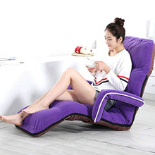 Divano Regolabile Poltrona per Adulto, Pavimento da Gioco Lettino Reclinabile Soggiorno Beanbag Kid Garden Divano per Sedersi Indoor E Outdoor Seater, Purple