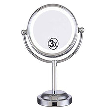 ADSE Specchio cosmetico, Specchio per Il Trucco da toeletta con 1x / 3X, 6 '' 360 Gradi; Specchio ingranditore Girevole, Specchio da Bagno con Stile Simile al Cristallo