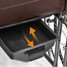 Sedia A Rotelle Leggera per Sport E Tempo Libero con Comoda, Sedia A Rotelle Semovente Pieghevole Carrello per Tubi in Acciaio Medico Assistenza Sanitaria A