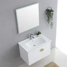 Set di Mobili da Bagno Combinazione Set di armadietto per mobili per armadietto a Specchio Cabinet Set con Specchio (Color : White, Size : 48x81x53cm)