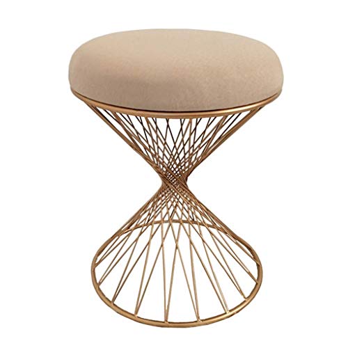 Mobili per la casa e Giardino Sgabello Trucco Moda, Sgabello per Vestire ottomana, poggiapiedi Imbottito per Soggiorno Camera da Letto Coffee Shop, D35XH45CM Ottomani da Cucina