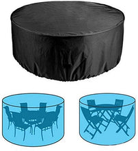 N / A mobili di Copertura Home, Impermeabile Antivento mobili da Giardino UV, coperture Patio Tavolo utilizzato per la Pesante Oxford mobili Panno Rattan,130X70CM,Nero
