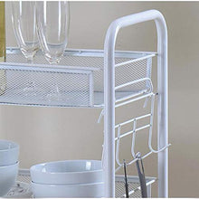 FKYTH Carrello da Cucina con Ruote Carrelli a 5 Piani in Acciaio Inossidabile (Color : Gray)