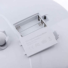 Specchio per Trucco,Specchio da Bagno,Cosmetico, Specchio per il trucco flessibile a collo d'oca 10 X Specchio ingranditore a LED per ingrandimento, Specchio per il trucco del bagno con una coppa di a