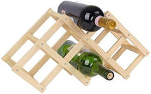 Kasahome Portabottiglie Porta Bottiglie Vino Cremagliera in Legno Modulo Scaffale Cantinetta Bottiglia6 Posti