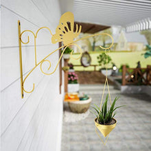 kdjsic Farfalla in Stile Nordico Appeso a Parete Supporto per Vaso di Fiori Staffa per Piante Appendiabiti per Balcone Decorazione da Giardino