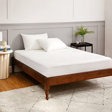Bedsure Coprimaterasso Impermeabile Singolo 90x190 - Copriletto Impermeabile Trapuntato con Motivo Fiorale, Proteggi Materasso Impermeabile Taspirante e Lavabile, Bianco