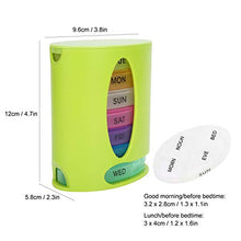 Portapillole portatile, portapillole da viaggio portatile, comodo design cavo per bambini Negozio di medicinali per anziani