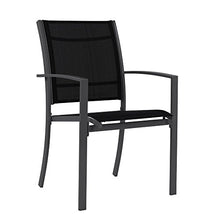 Miadomodo Salotto giardino set tavolo con sedie esterno set da 7 pezzi in acciaio colore grigio scuro