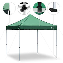 Sekey 3x3m Gazebo da Giardino, Tenda da Giardino Richiudibile Impermeabile, Pieghevole Gazebo per Festa/Matrimonio/Barbecue con Pareti Laterali, Verde