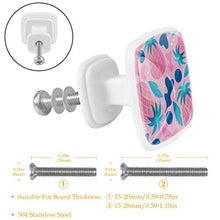 Frutto rosa 4 PCS Pomelli per Porta, Pomolo per Mobile, Pomelli per Mobili con Viti, Maniglia per Armadietto, Pomelli per Porta, Pomelli per Cassetti per Porta, Armadio, Cassetto e Credenza