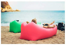 HongTeng Divani Sofà Gonfiabile all'aperto del sofà dell'Aria del sofà della Spiaggia del sofà della Luce del sofà Gonfiabile all'aperto Portatile del Cuscino 235 × 70cm (Color : Red)