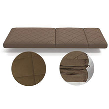 ZIEO Mat Pieghevole Multifunzione Materasso Pieghevole Tappetino Pieghevole Giudizi Sedia salvaspazio futon Traspirante Pieghevole futon Giapponese (Color : Brown, Size : 190x70x5cm)