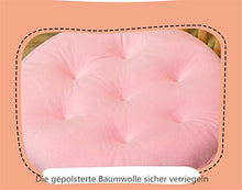 JSMY Set di 2 Cuscini di Seduta con Cinghie Coprisedile in Velluto per Interni ed Esterni(Rosa,Quadrato 40x40 cm)