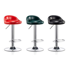 Creator-Z Sgabelli da Bar Moderni Girevoli Sedia Cucina Alta con Schienale Senza Braccioli Altezza Regolabile 60-80 cm,Verde