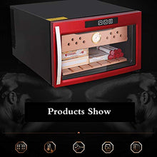 Umidificatori Humidor Armadio di Controllo Dell'umidità Idratante Elettronico del Frigorifero Domestico Portasigari con Mensola in Legno di Cedro Piccolo Mini Armadio Rosso Termostatico per Sigari