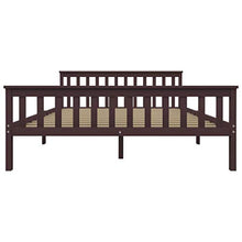 SKM Giroletto con 2 Cassetti Marrone Scuro Legno di Pino 160x200 cm (36.55kg)