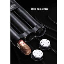XZJJZ Singolo Cigar Humidor - Portable Sigaro idratante Tubo di Viaggio Cigar Set in Fibra di Carbonio Materiale Cigar Box