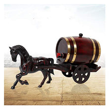 Clubhouse Display Botti Di Vino Decorative Botte di Rovere Da 5 Litri, Modello Personalizzato di Auto Trainata Da Cavalli, Decorazioni per La Casa In Legno Massello, Decorazioni per Matrimoni per Cons