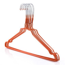 HANGERWORLD 100 Grucce Appendiabiti 40cm in Metallo Colorato Arancione Salvaspazio per Casa e Lavanderia