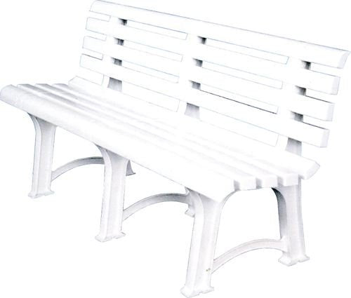 PANCHINA da giardino in RESINA Mod. ATENA BIANCA 150X51X73H cm Made in Italy