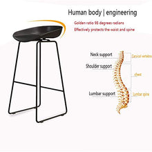 Ferro battuto Bar Stool contatore sedia di metallo industriale Bar Stool Sgabello Alto con il piede e il piede Area di servizio, Hip sedile in plastica, in grado di utilizzare bar ristorante interno e