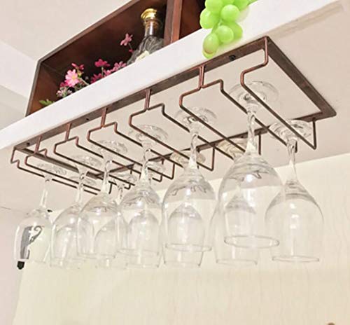 FCXBQ Cornice per Bicchiere da Vino in Vetro Portabottiglie da Vino, Supporto per Bicchiere da Vino da mensola, Portabottiglie da Vino, Portabottiglie da Vino, Portabottiglie da Champagne, Portabo