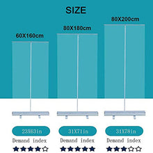 Banner Roll Up Trasparente Portatile, Schermo Arrotolabile Scudo Starnuto, Lega di Alluminio, Ufficio, Parrucchieri, Palestre