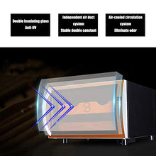VIY Umidificatore per Sigari, Humidor, 12-23 °C, Display Digitale, 50 W, 38 Db, Illuminazione a LED, 25 L, Touch, 150 Sigari, Ripiani in Legno di Cedro, Nero
