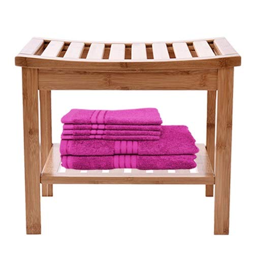 Bagno Sgabello da Banco, Spogliatoio, Resistente all'Acqua Antiscivolo può Supportare 200kg Bordi Lucidi con Ripiano per Cucina, Soggiorno, Corridoio, Giardino LSXIAO (Size : 42x28x35cm)