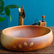 WEHOLY Lavabo in Resina Lavabo retrò da Incasso Ovale in Pietra Naturale Lavabo in Ceramica Contenitore per Hotel Lavabo a Prova di Schizzi