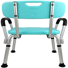 Sgabello da bagno Doccia / vasca da bagno Sgabelli lega di alluminio doccia Sedile Sgabello for / disabili Anti-Slip Anziani Mats doccia sedia regolabile in altezza 8 con schienale e sedile Maneggiare