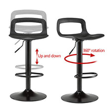 SHPEHP Sgabello da bar multifunzionale Sedia da lavoro ergonomica Regolazione idraulica del sedile Sedia da lavoro girevole regolabile in altezza Sedia da disegno senza braccioli per tatuaggio-black