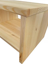 Erst-Holz Moderno Comodino in Pino massello con ripiano Inferiore 90.20-K5