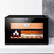 Cigar Cabinet Temperature Control Cabinet Sigaro Mini Sigaro Idratante Gabinetto Delle Famiglie Cigar Cabinet Embedded Mellow Gabinetto Intelligente ( Color : Black , Size : 42*48*28.5cm )