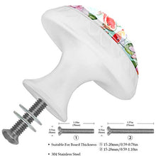Acquerello 4 PCS Pomelli per Porta, Pomolo per Mobile, Pomelli per Mobili con Viti, Maniglia per Armadietto, Pomelli per Porta, Pomelli per Cassetti per Porta, Armadio, Cassetto e Credenza