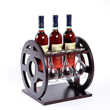 Portabottiglie in Legno per Vino Portabottiglie per Vino Rosso Portaoggetti, DTTX001