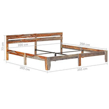SKM Giroletto in Legno Massello di Sheesham 200x200 cm (26.85kg) Grigio-8414