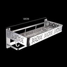 Mensola per doccia, portasciugamani da bagno, 60 cm / 24 pollici, portasciugamani doppio per mobili da bagno da cucina con gancio, impermeabile e antiruggine