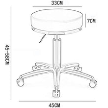 GYPPG Sgabello per Trucco Nordico Creativo in Acciaio Inossidabile Dorato, può Essere alzato e abbassato di 360 °; Sgabello Rotondo da Barbiere Girevole con Sgabello per Unghie antidefla