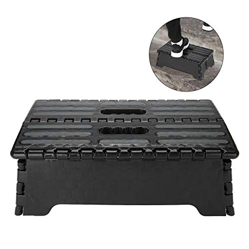 Sgabello Pieghevole, Scalino Poggiapiedi Antiscivolo per Bambini e Adulti Anziani, Poggiapiedi Ultra Resistente Fino a 300lb, Altezza 13cm, per Cucina, Bagno, Giardino, Casa