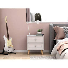 Comodino Bianco Doppio pompaggio Studio Corridoio dell'Assemblea Addensare Locker Pratico Bagno Solido della Famiglia di Legno Camera da Letto Soggiorno Multifunzione 40X30X45.5cm FANJIANI