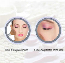 Specchio Trucco Specchi da Tavolo Specchio per il trucco da 7 pollici Bagno con lampada Specchio da bagno Double Sided 5x amplificato parete appeso in metallo specchio specchio specchio specchio da pa