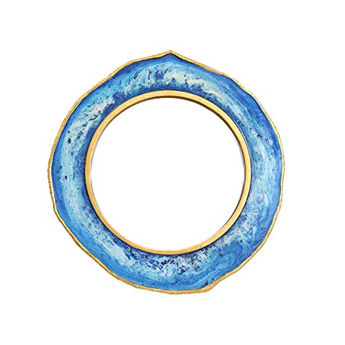 Specchio Decorativo Portico sospeso, Specchio Decorativo da Parete per Soggiorno, Specchio da Parete, Specchio Decorativo in Ferro battuto - Specchio d'Argento ad altissima Definizione (55 * 58 cm)